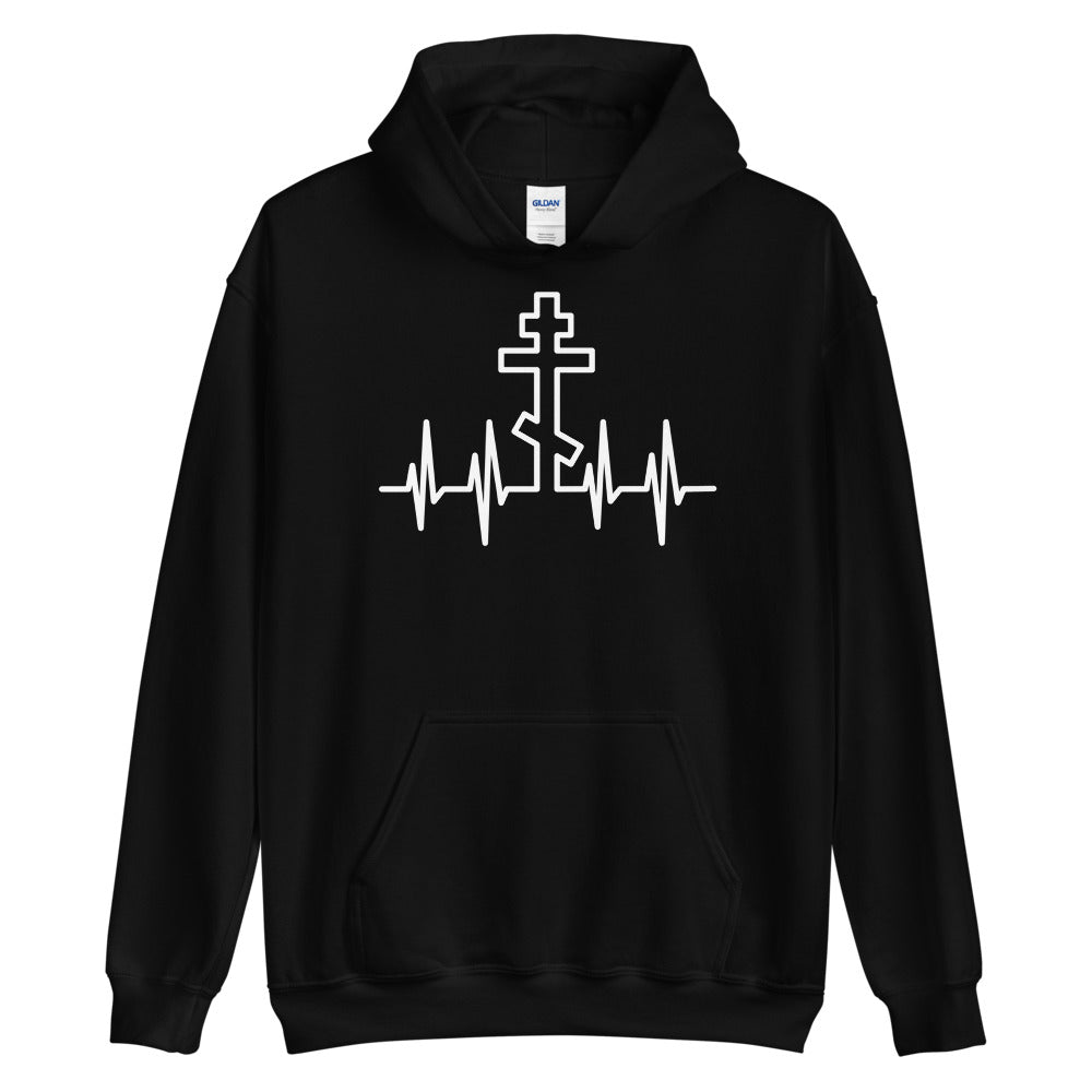 Heart beat - Orthodox Apparel - Unisex Christian Hoodie