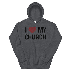 I Love My Church - Orthodox Apparel - Unisex Christian Hoodie