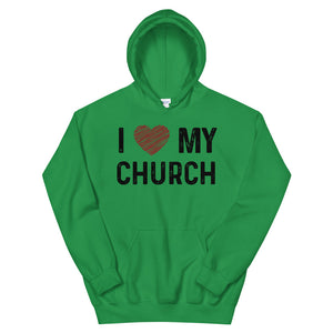 I Love My Church - Orthodox Apparel - Unisex Christian Hoodie
