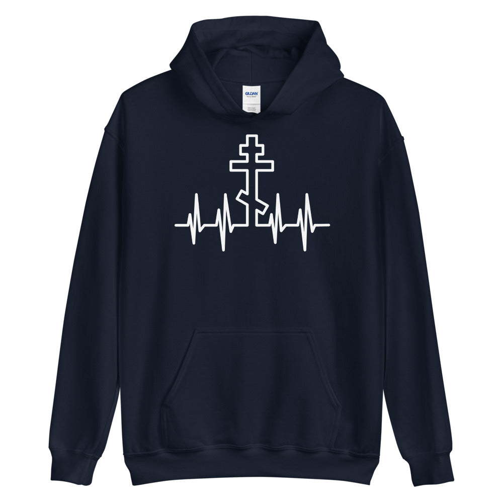 Heart beat - Orthodox Apparel - Unisex Christian Hoodie