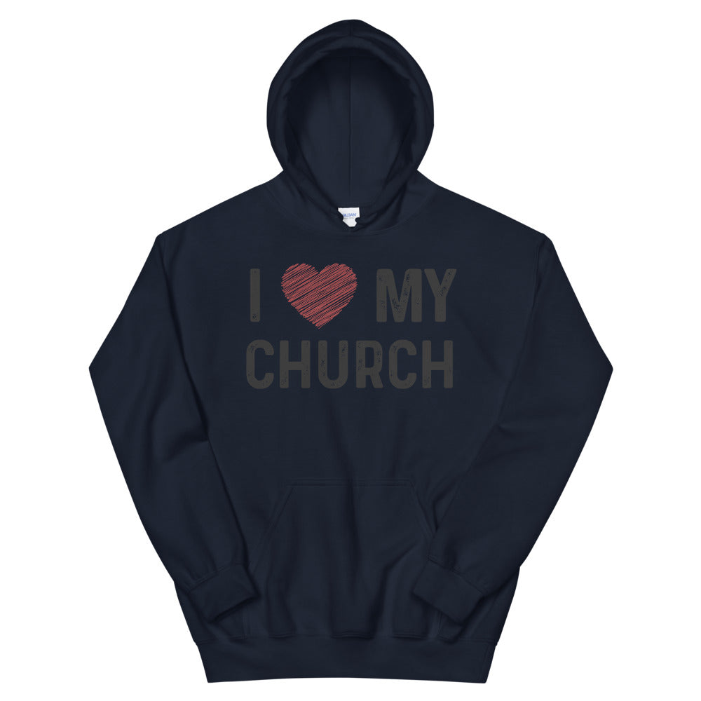 I Love My Church - Orthodox Apparel - Unisex Christian Hoodie