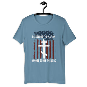 Blessed is the Nation - Orthodox Apparel - Unisex Christian T-Shirt